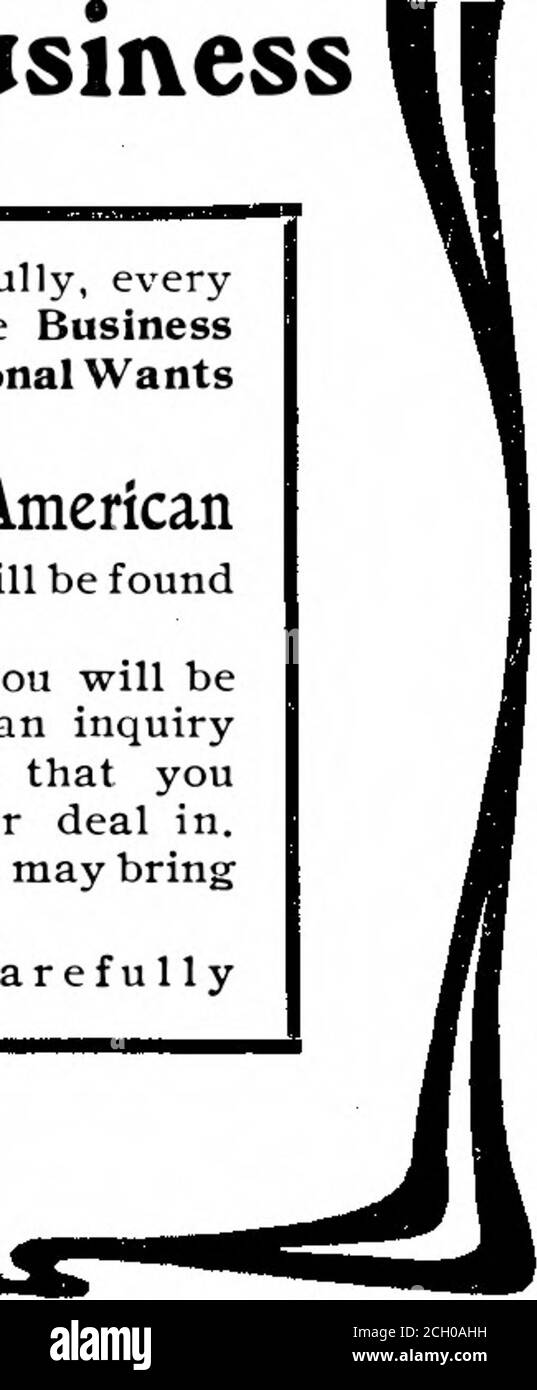 . Scientific American Volume 92 Number 08 (February 1905) . READ carefully, everyweek, the Businessand Personal Wants column in the Scientific American This week it will be foundon page 169. Some week you will belikely to find an inquiryfor something that youmanufacture or deal in.A prompt reply may bringan order.Watch it Carefully. Distilling apparatus, L. E. Beers 782,377 Door arid grating, jail, I. Maloch 782,787 Door hanger, F. B. Cook 782,491 Door locking device, C. W. Bitner 782,641 Door, self-closing, F. M. Edmonds 782,224 Doubletree, H. D. Le Suer 782,402 Draft apparatus, J. G. Brown 7 Stock Photo