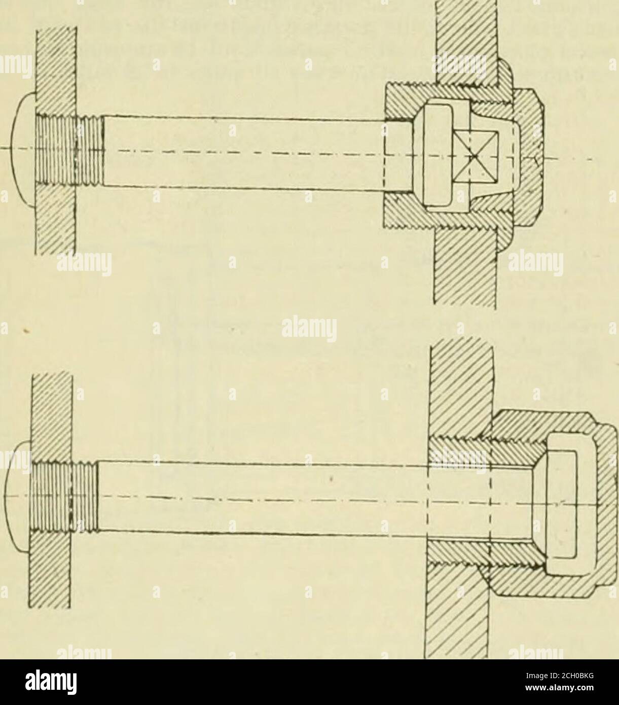 . American engineer and railroad journal . J Si Fig. 5- LOCOMOTIVE BOILER WITH FLEXIBLE TUBE SHEET AND SELF-ADJUSTING STAYBOLTS. For the stay-bolts, ^ X 2.67 X 3 7 = 0.0094 in. fire-box, „/„ x 88.3 X 7 2 = 0.6089 tubes, jfa X 153.55 X 5.2 = 0.4675 Total 1.0858 The temperature of the outer shell is practically within 5per cent, of the temperature of the water, which in this caseamounts to 351$°, and we calculate the expansion of the oulershell therefrom as -rfYff X 244.52 X 3.515 = .5025 in. The expansion of the inner portion is therefore .5835 ingreater than the ouler. But the latter will also Stock Photo