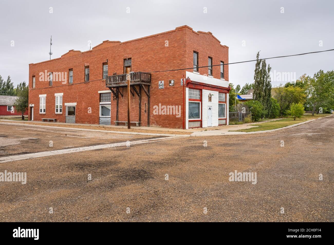 Craigmyle, Alberta, Canada September 08, 2020 Abandoned old historic