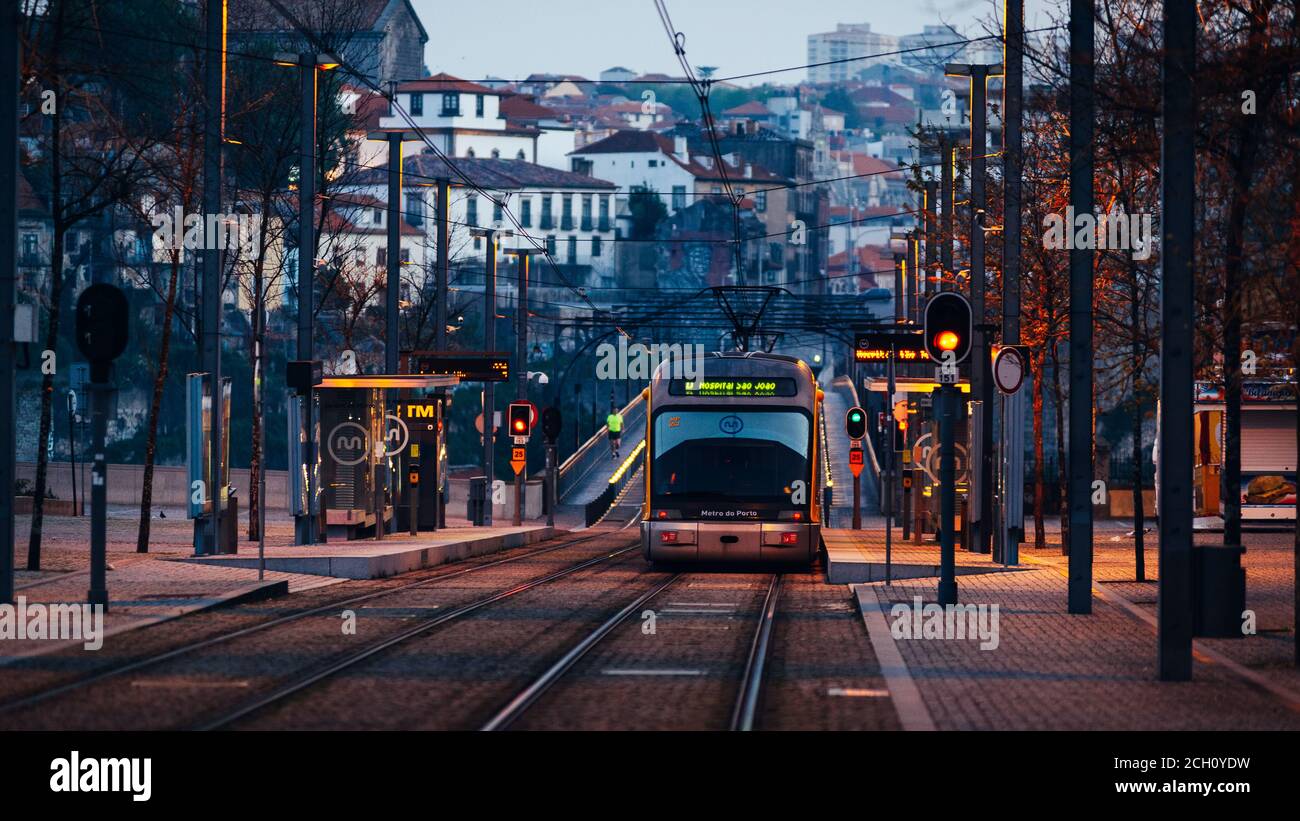 Early in the morning, Porto, Portugal Stock Photo