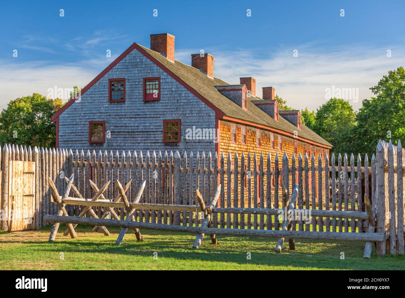 Augusta, Maine, USA at historic Fort Western in the morning Stock Photo Alamy