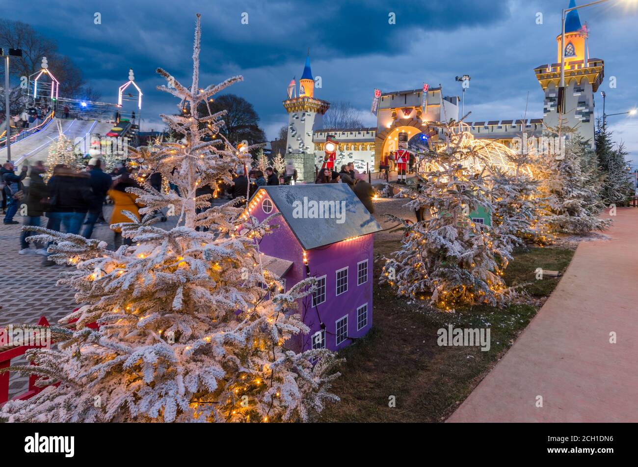 Trikala Greece, Christmas Park Mill Of The Elves In Trikala Stock Photo - Alamy