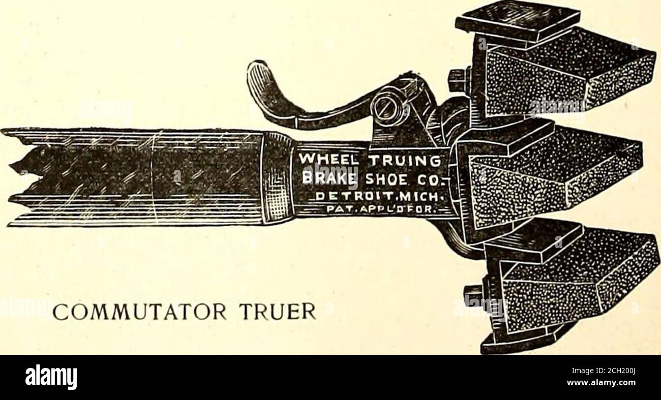 . The Street railway journal . ion of the stud with the main cable. As thedistance between the front and rear striker bars is slightly greaterthan the actual length of the skate, a stud is always in circuitbefore the skate actually touches it and is not taken out of circuituntil the skate has left it. This prevents any sparking within theswitch itself; at the same time the switch is designed to break alarge current at the full potential of 600 volts, if necessary, withoutdamage. The distance between the studs depends upon the lengthof the car, but an average may be taken at 18 ft. to 20 ft. Ar Stock Photo