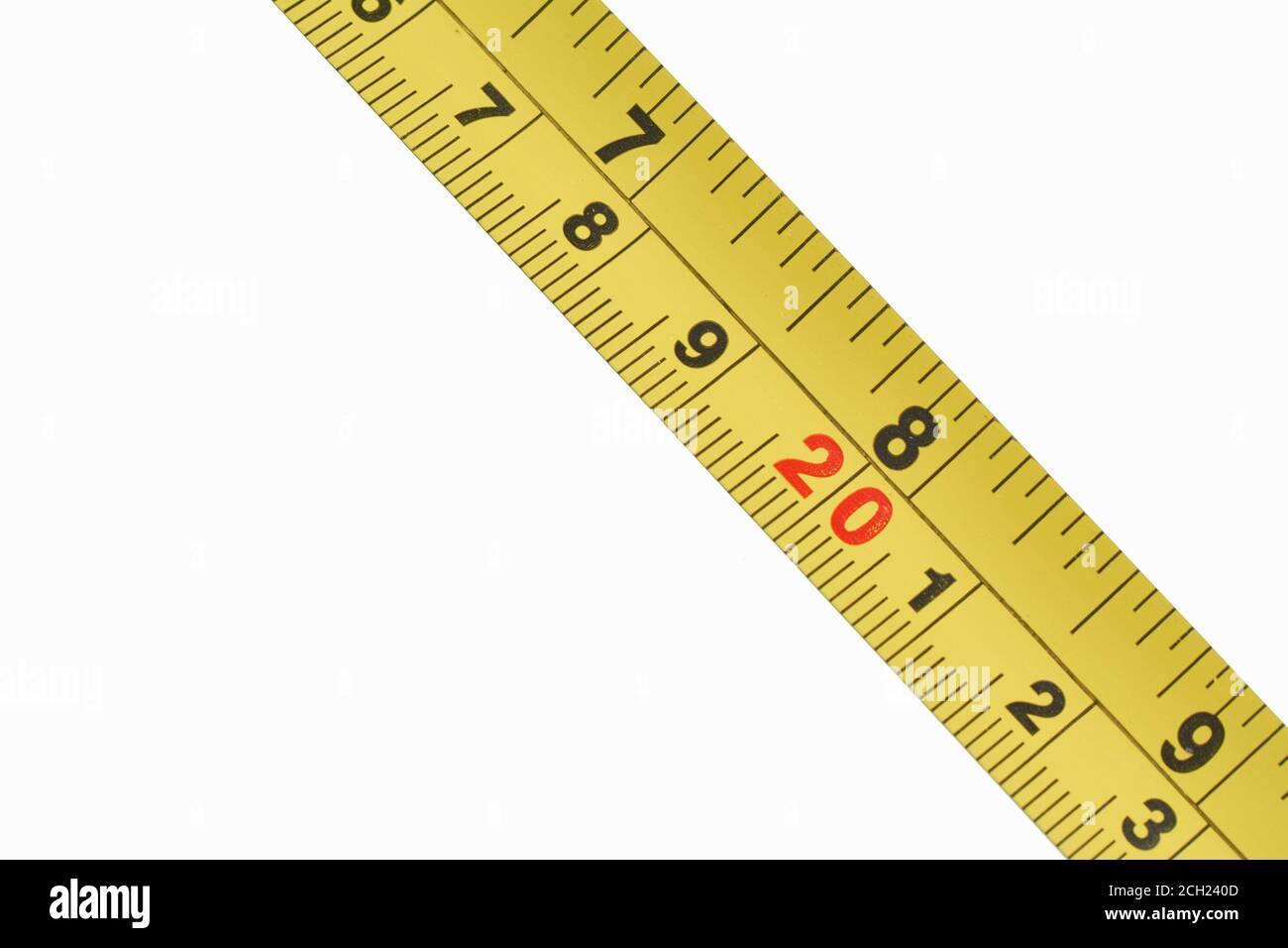 tailor tape measure ruler for design isolated on white Stock Photo - Alamy