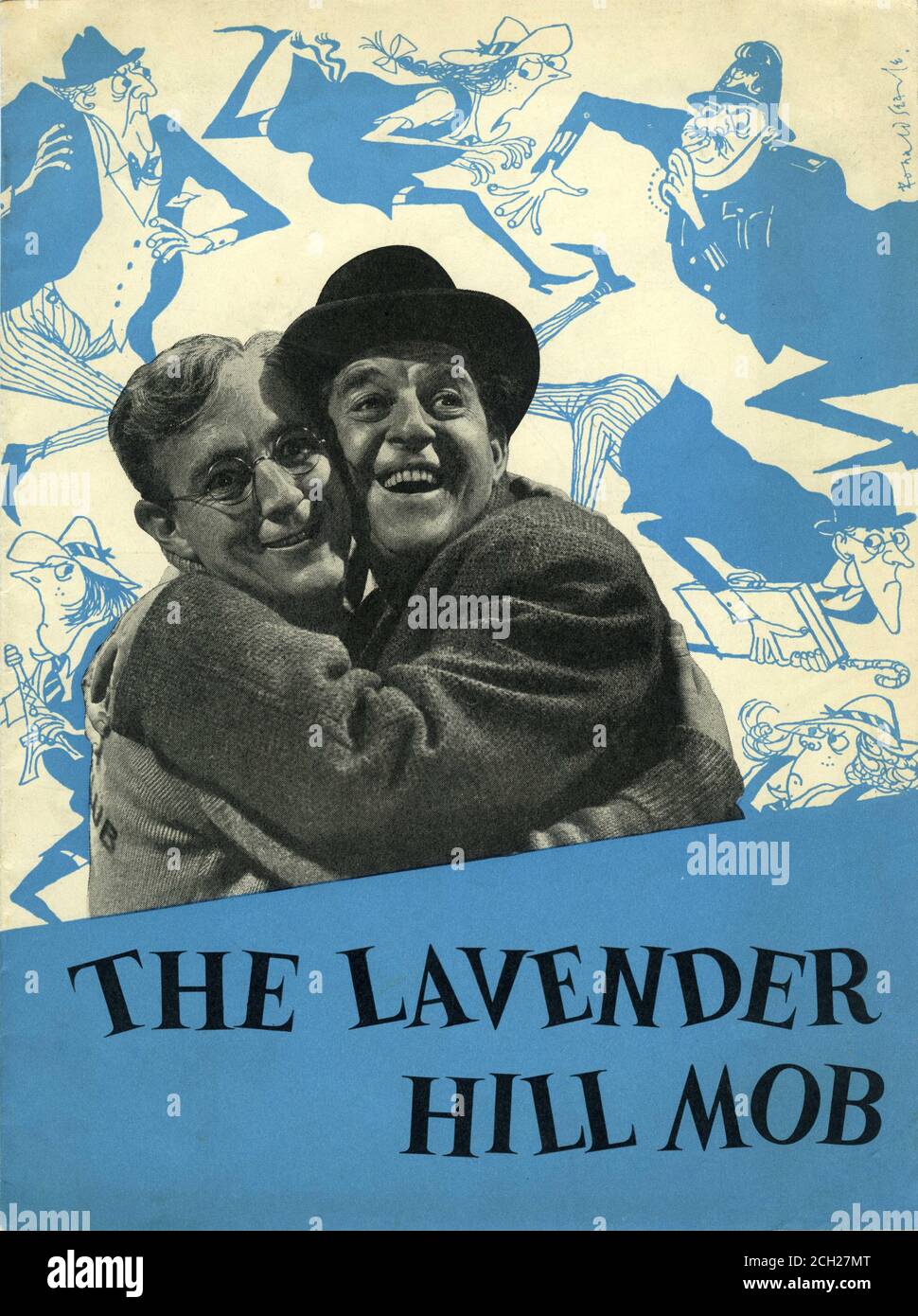 ALEC GUINNESS and STANLEY HOLLOWAY in THE LAVENDER HILL MOB 1951 director CHARLES CRICHTON original screenplay T.E.B. CLARKE producer MICHAEL BALCON Ealing Studios / General Film Distributors (GFD) Stock Photo