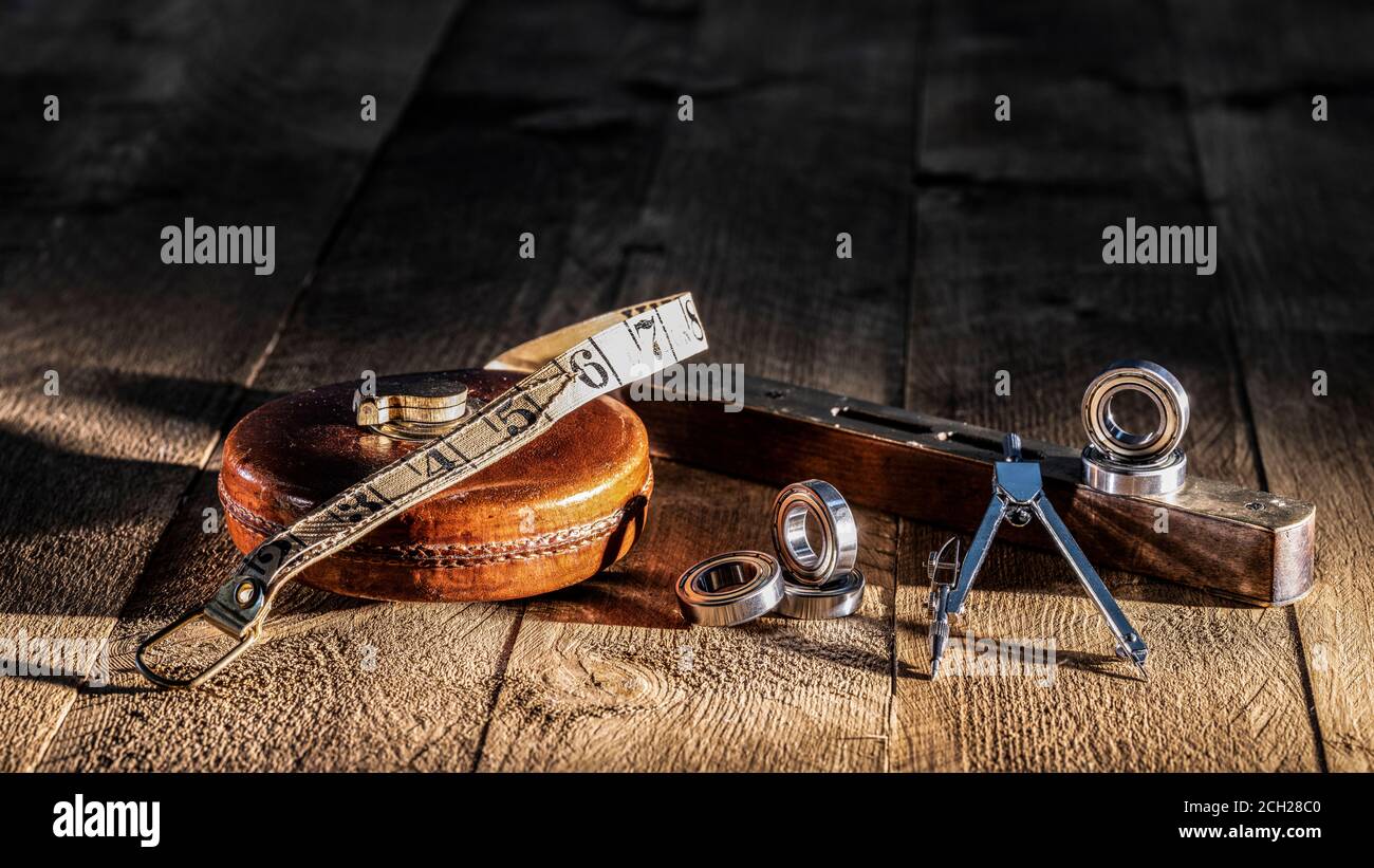 Architects & Engineers Tools Level Tape Measure Bearings Protractor