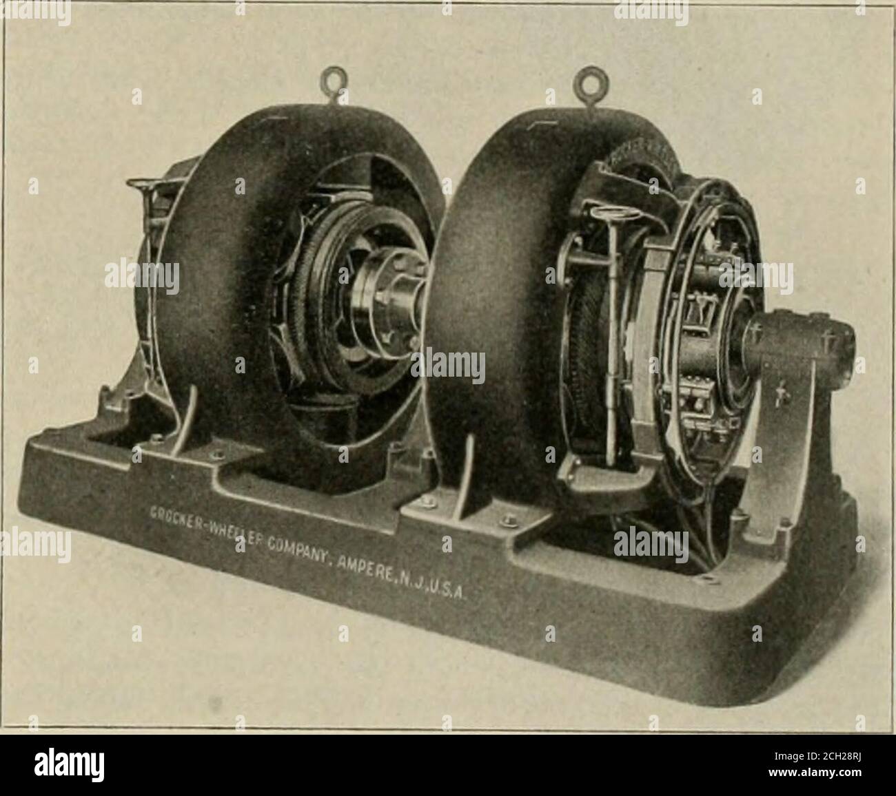 . The street railway review . ompany is rapidly getting afoothold in this class of work, but on account of the many inter-esting original engineering features which have been introducedwith a view to improving the efficiency of the electrical operationof the roads and the saving in first cost of the installation. M Bernice, Pa., the State Line & Sullivan County Railroad Co.has installed one Crocker-Wheeler size 170, 150-kw. engine typegenerator, the Ohio Railway & Power Co., of Pomeroy, O., hasopened a new street railway line, which is driven by two size 224,200-kw. engine type generators, and Stock Photo