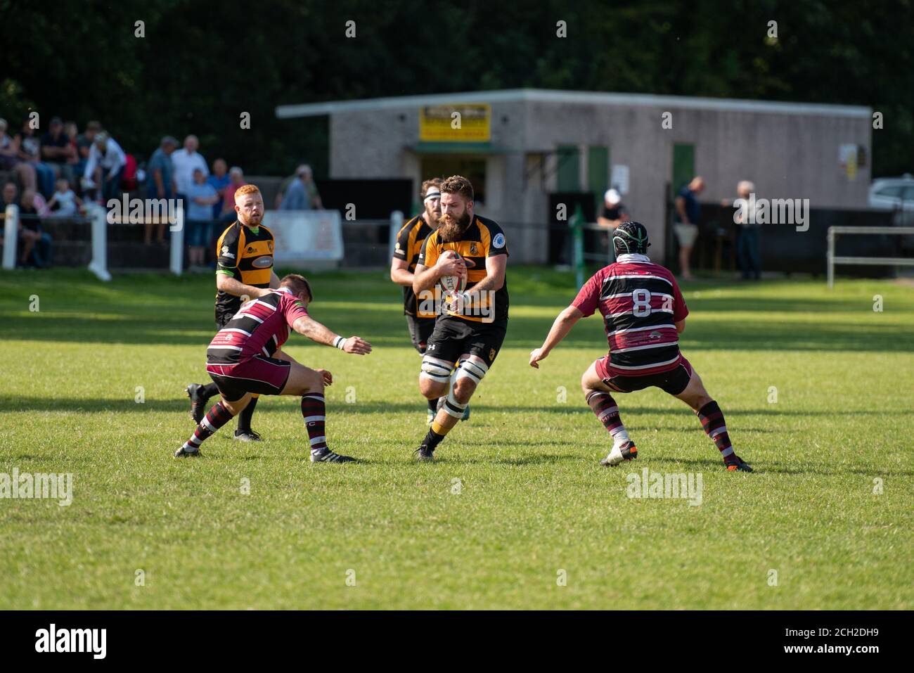 Grass Roots Rugby in Wales Stock Photo