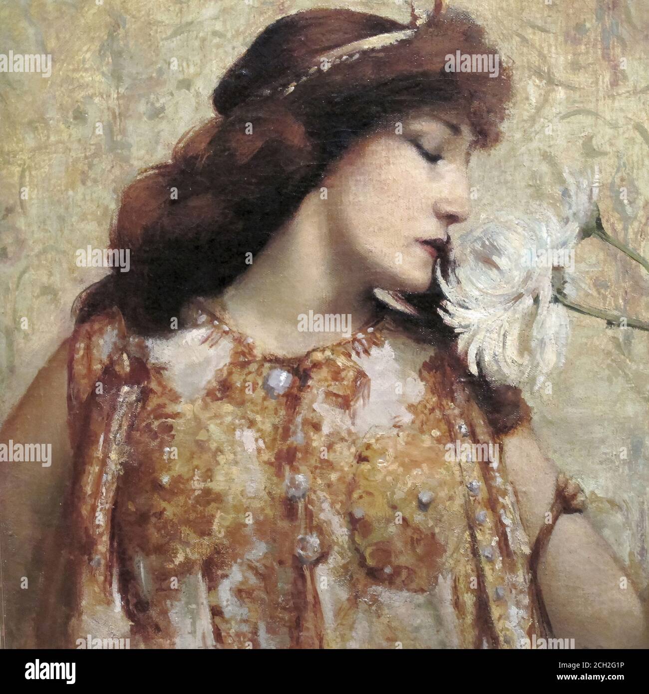 Rochegrosse Georges Antoine - Sarah Bernhardt Dans Le Rôle De CLéopâtre ...