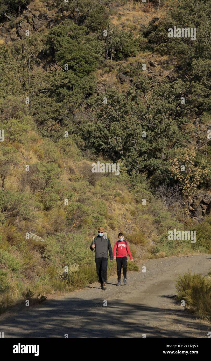 Tourists wearing face masks due to Covid19 Coronavirus pandemic while