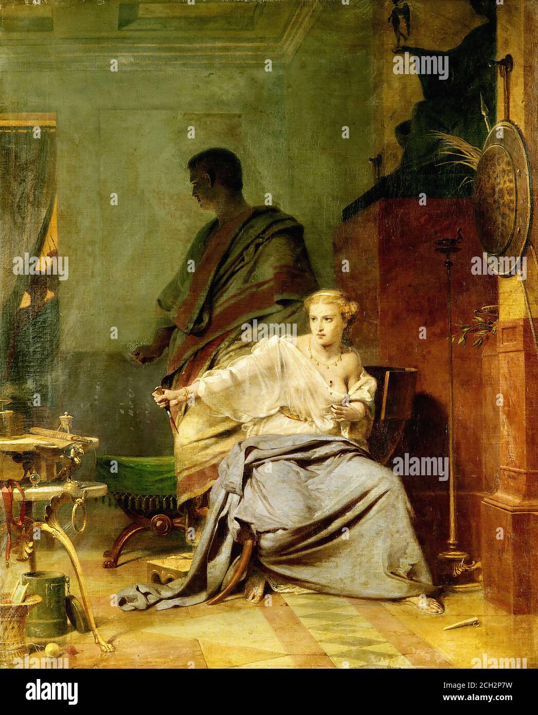 Schopin Henri FréDéric - Lucretia and Sextus - French School - 19th and Early 20th Century Stock Photo