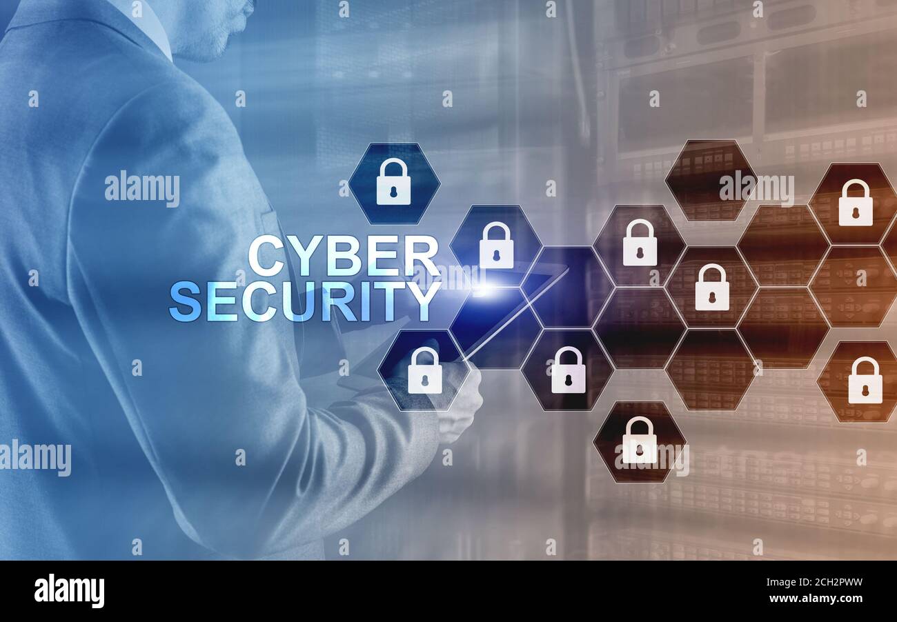 Cyber security 2021. Organization Data Protection concept. Stock Photo