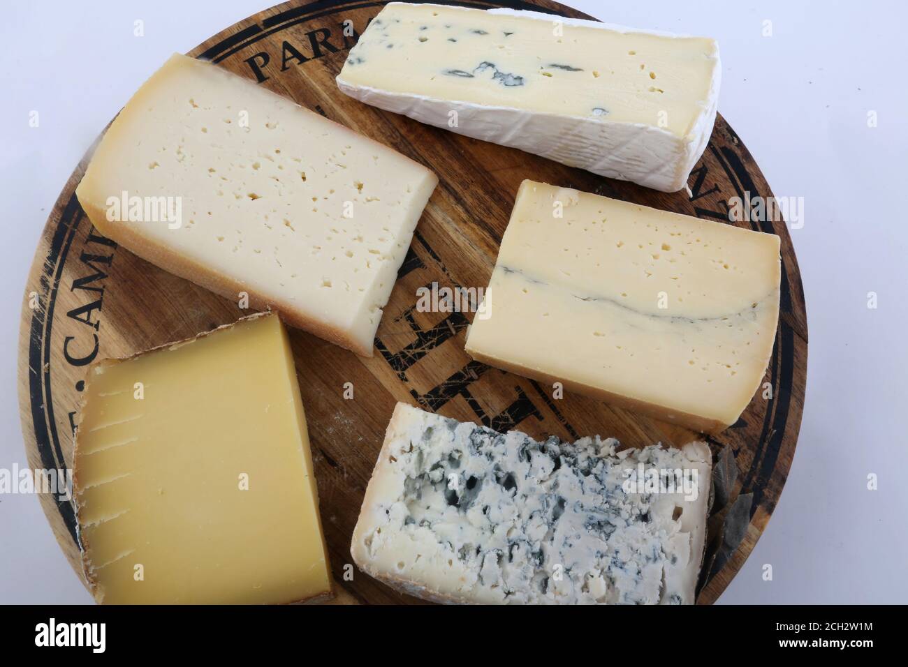 cheese table as luxury french dessert Stock Photo