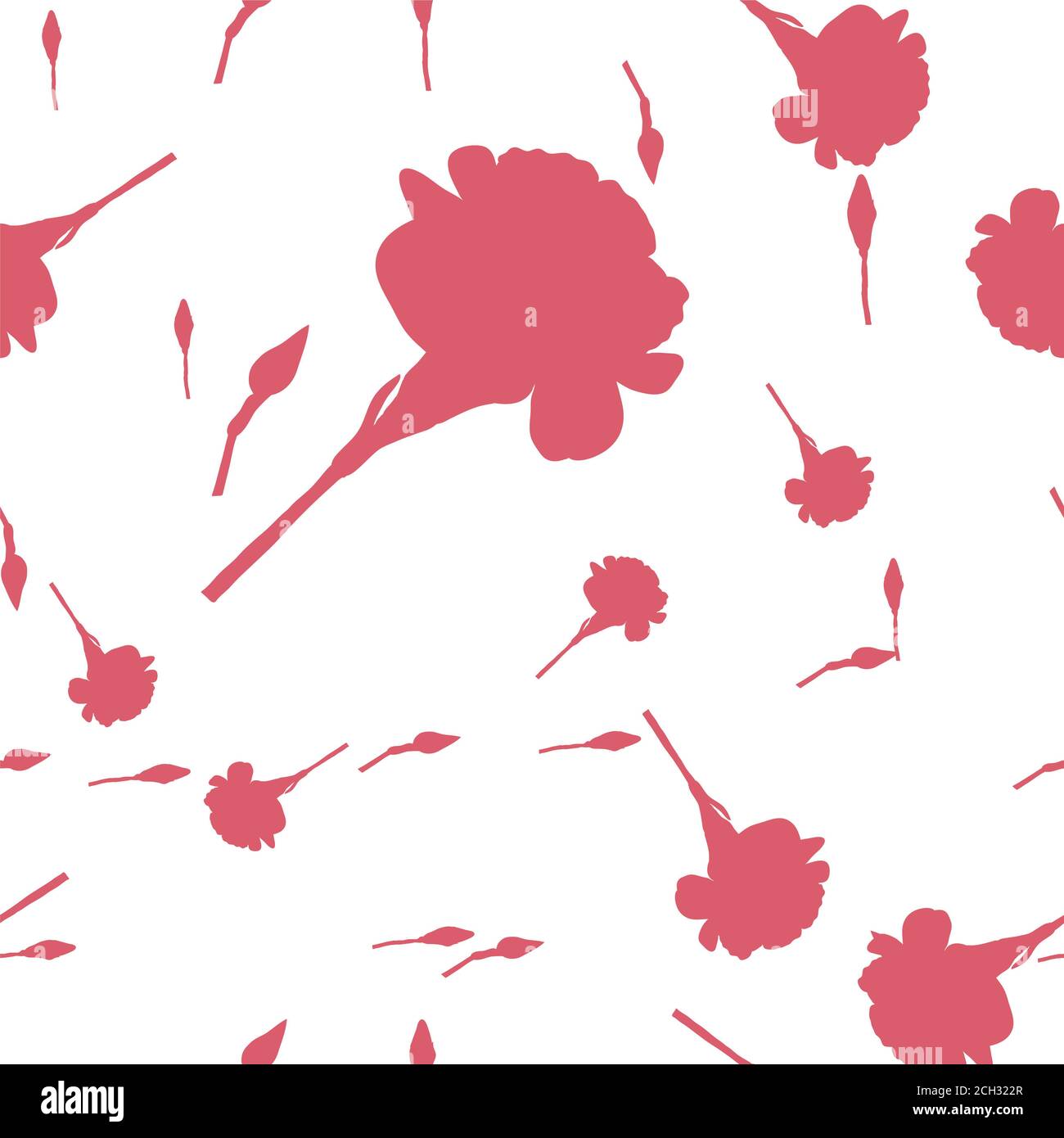 Floral carnation retro vintage background, illustration Stock Photo - Alamy