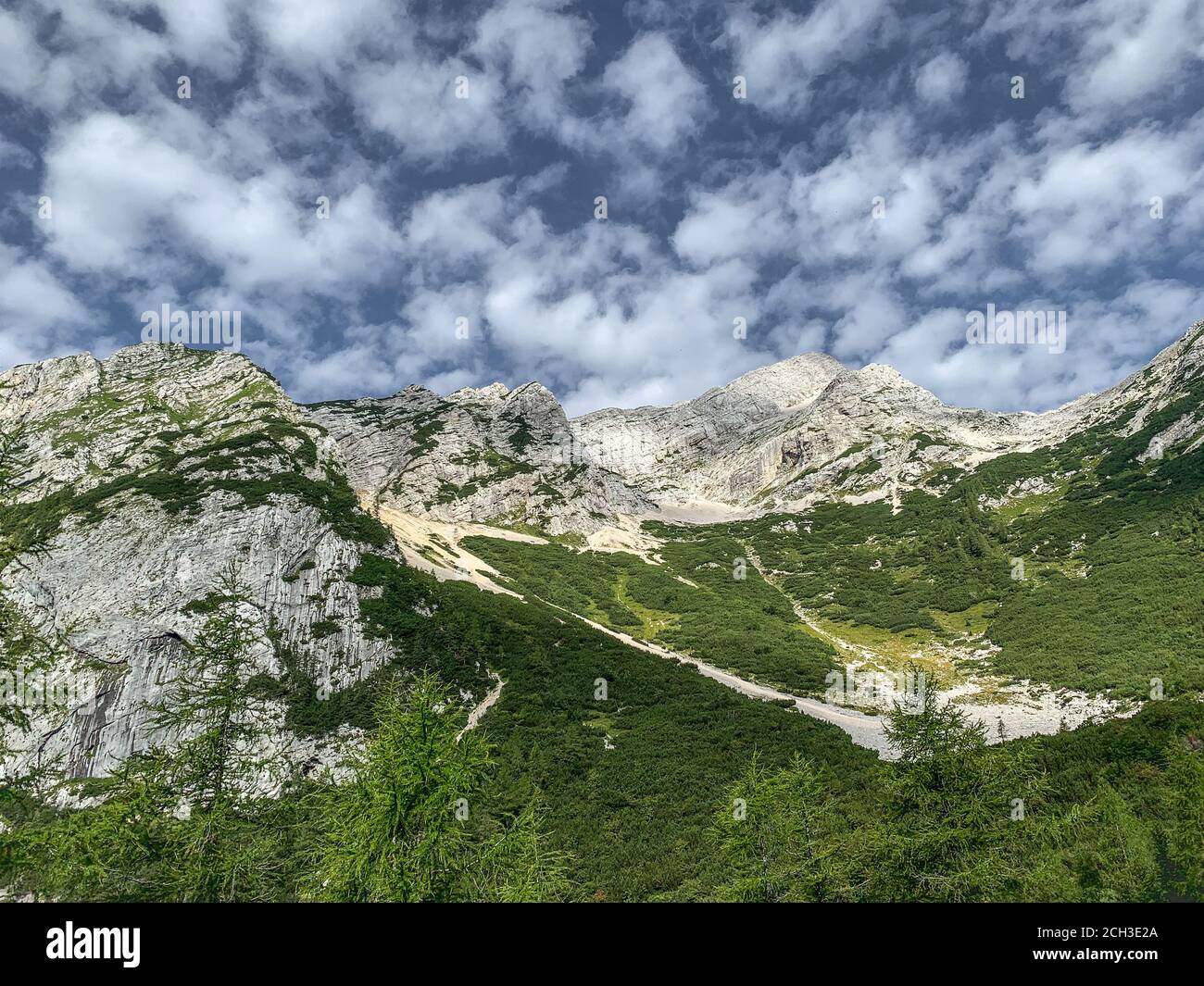 SOLKPASS, AUSTRIA - 08/14/2020: View on mountains in Austrian Alps ...