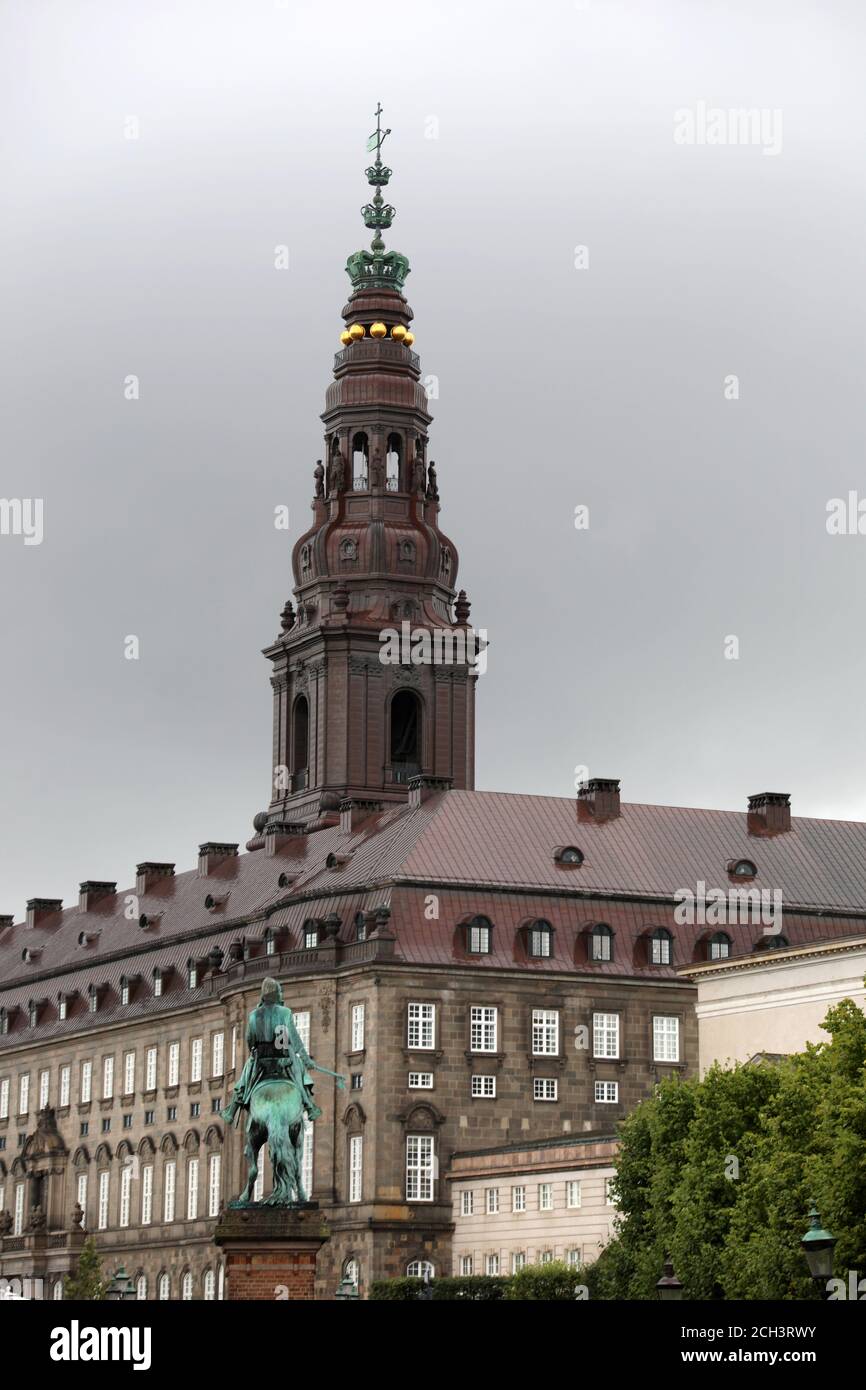 Christianborg Palace in Copenhagen Stock Photo