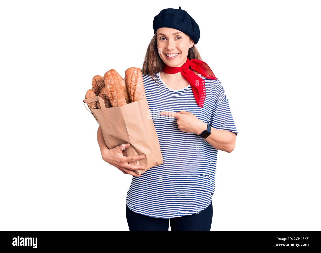 French beret baguette hi-res stock photography and images - Alamy