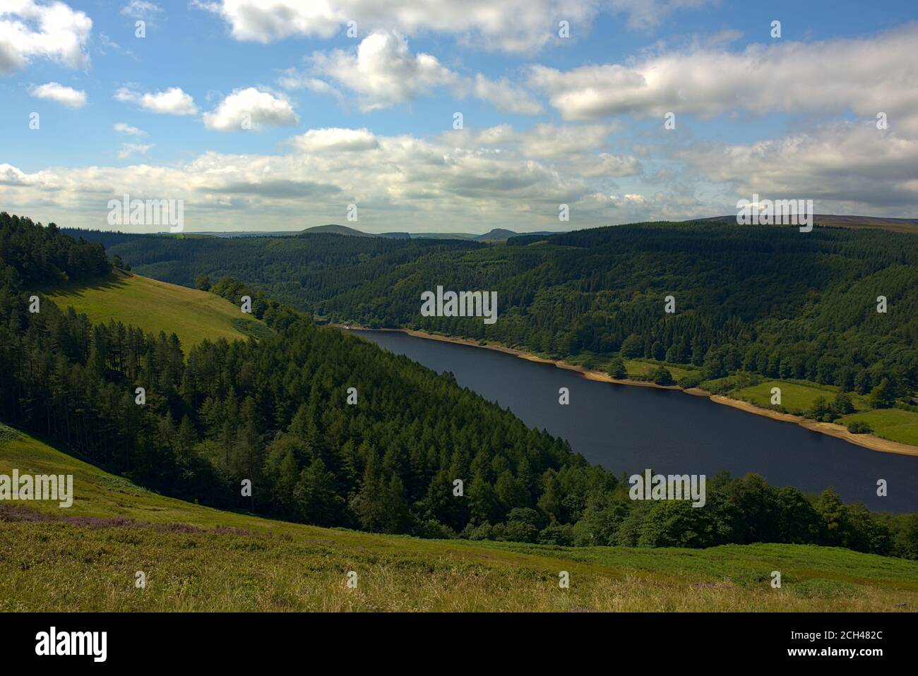 English mountains landscape with a lake Stock Photo
