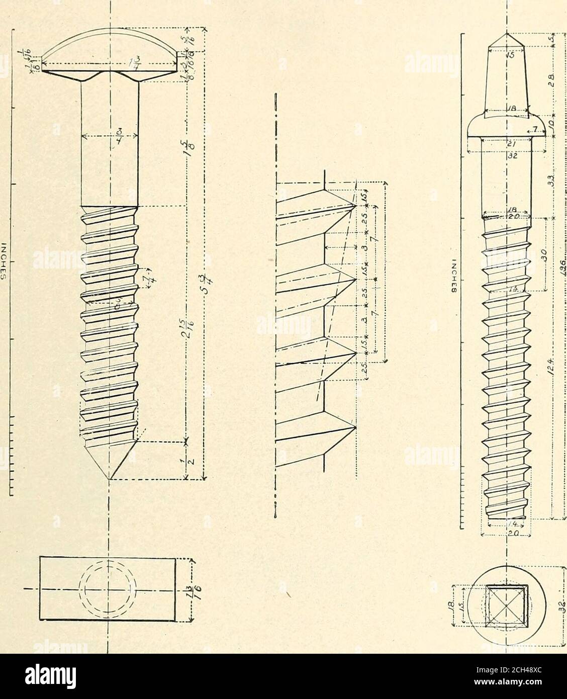 Cross tie forms and rail fastenings with special reference to treated  timbers . congressvarious forms of rail fastenings were discussed with  agood deal of interest. The first use of the screw