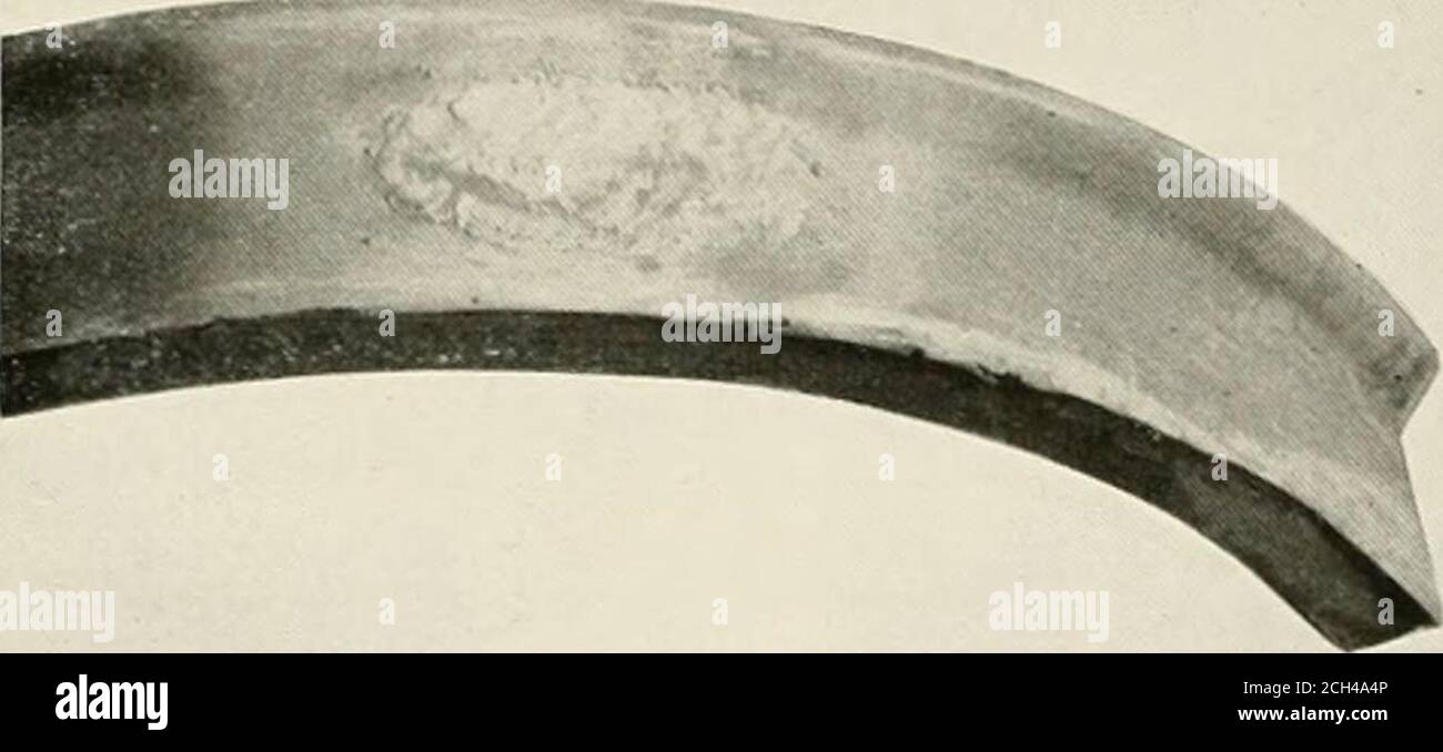 Railway mechanical engineer . MICROSCOPIC STUDY OF WELDED TIRES BY  S.W.MILLER SOME time ago, the writers attention was drawn to tliefact that  it was rather common practice to fill up slidflat