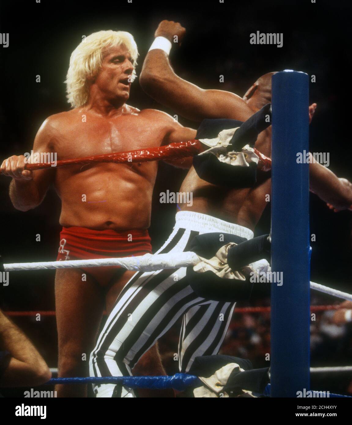 Wrestler Ric Flair, 1987, Photo By John Barrett/PHOTOlink / MediaPunch