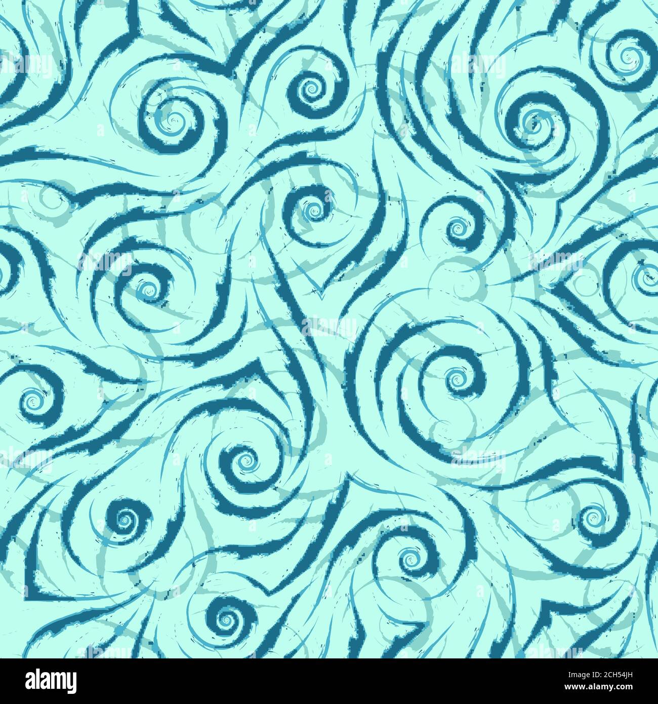 Stock seamless vector pattern of blue flowing lines with torn edges on ...