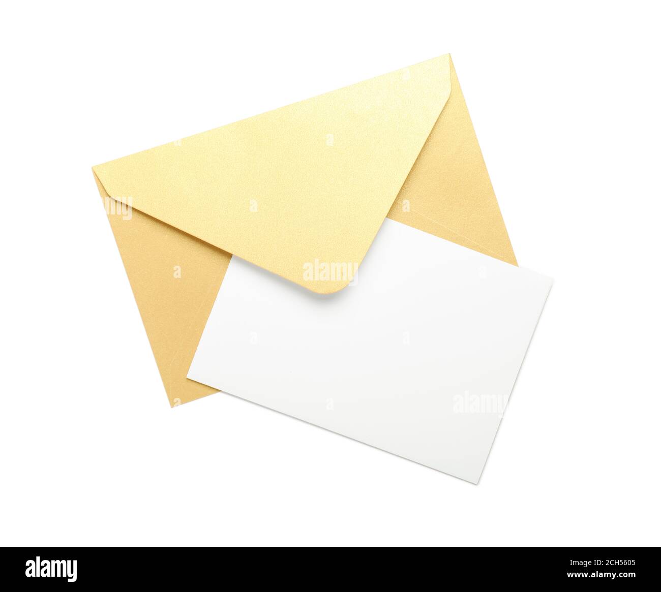 Empty Envelope Card Blank card with envelope on white background Stock Photo - Alamy