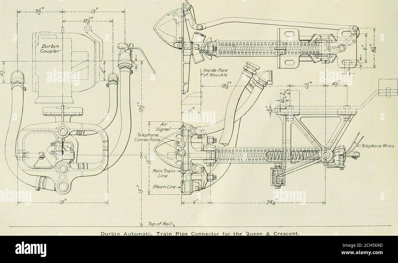 . American engineer . Durbin Automatic Tf ain Pipe ConnectorTender ...