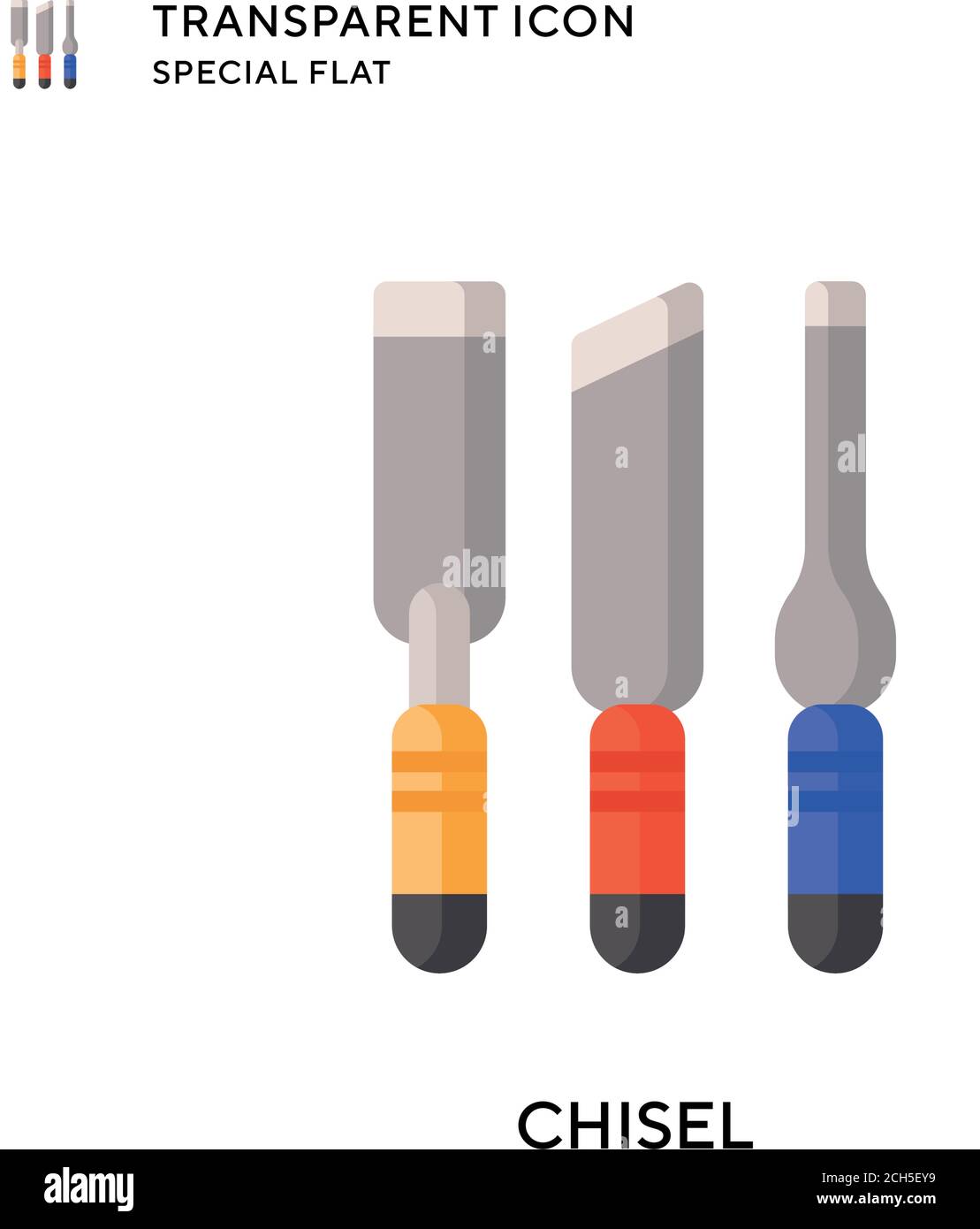 Chisel vector icon. Flat style illustration. EPS 10 vector Stock Vector ...