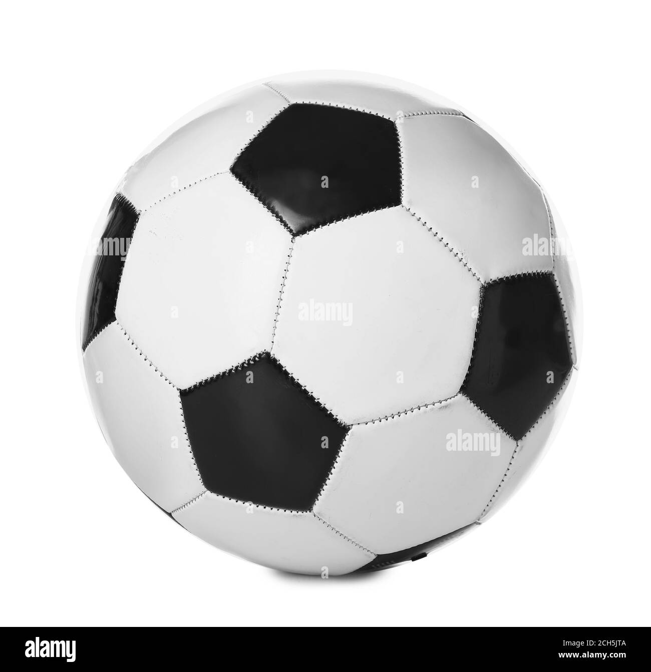 Soccer ball on white background Stock Photo - Alamy