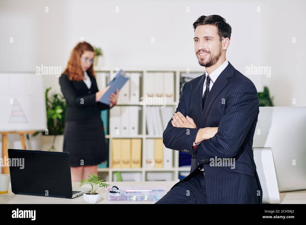 Confident person smiling in hi-res stock photography and images - Alamy