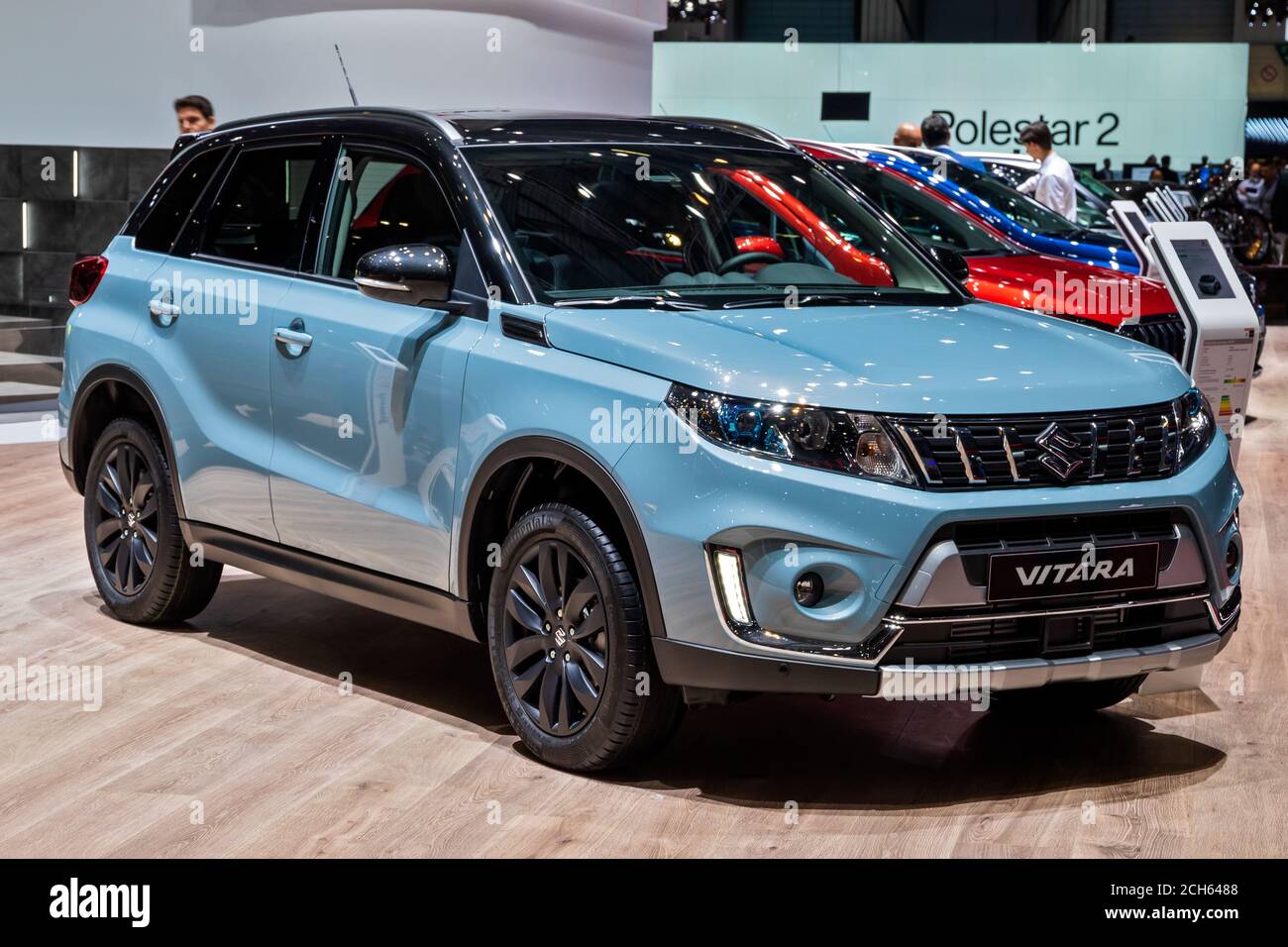 Suzuki Vitara car showcased at the 89th Geneva International Motor Show.  Geneva, Switzerland - March 5, 2019 Stock Photo - Alamy