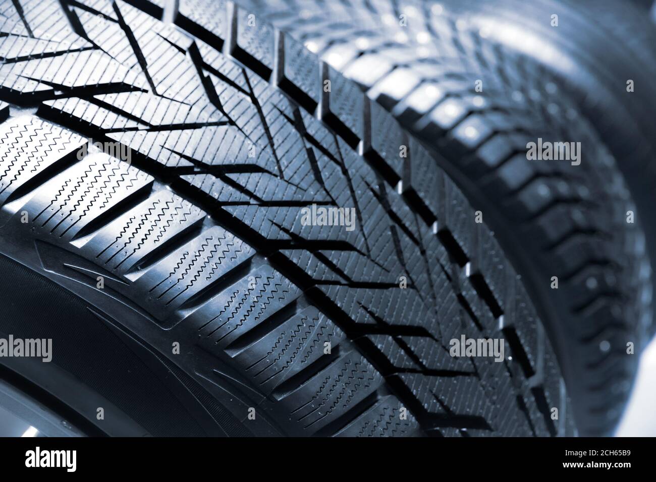 Close up tyre profile car tires Stock Photo
