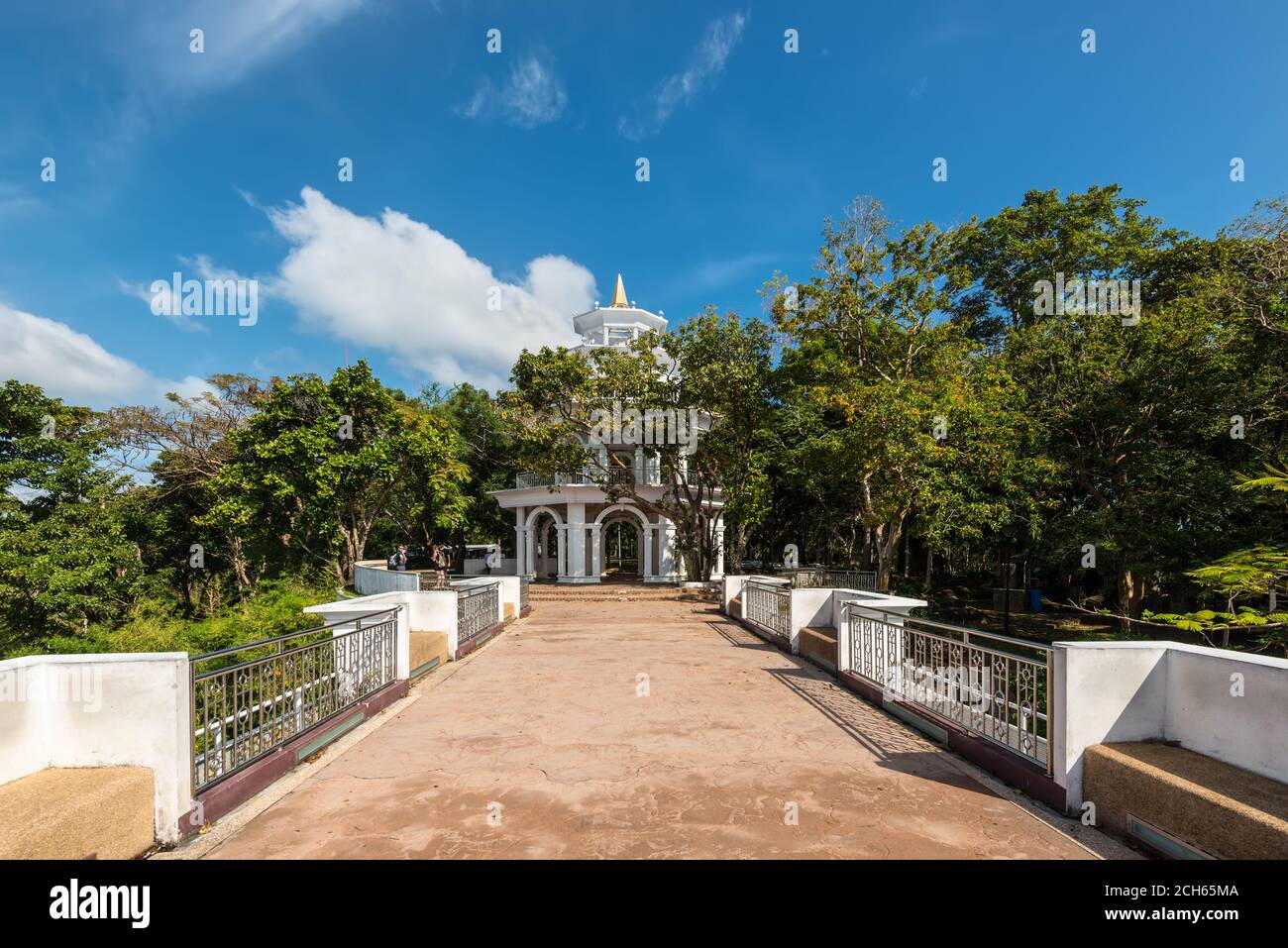 Phuket, Thailand - November 29, 2019: View of the Hall of Fame on hill top at Rang Hill view point in Phuket island, Southern of Thailand. Stock Photo