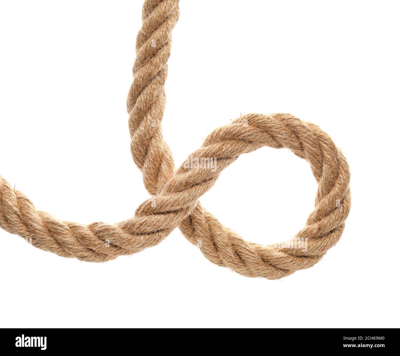 Long Rope Vertical Long rope on white background Stock Photo - Alamy