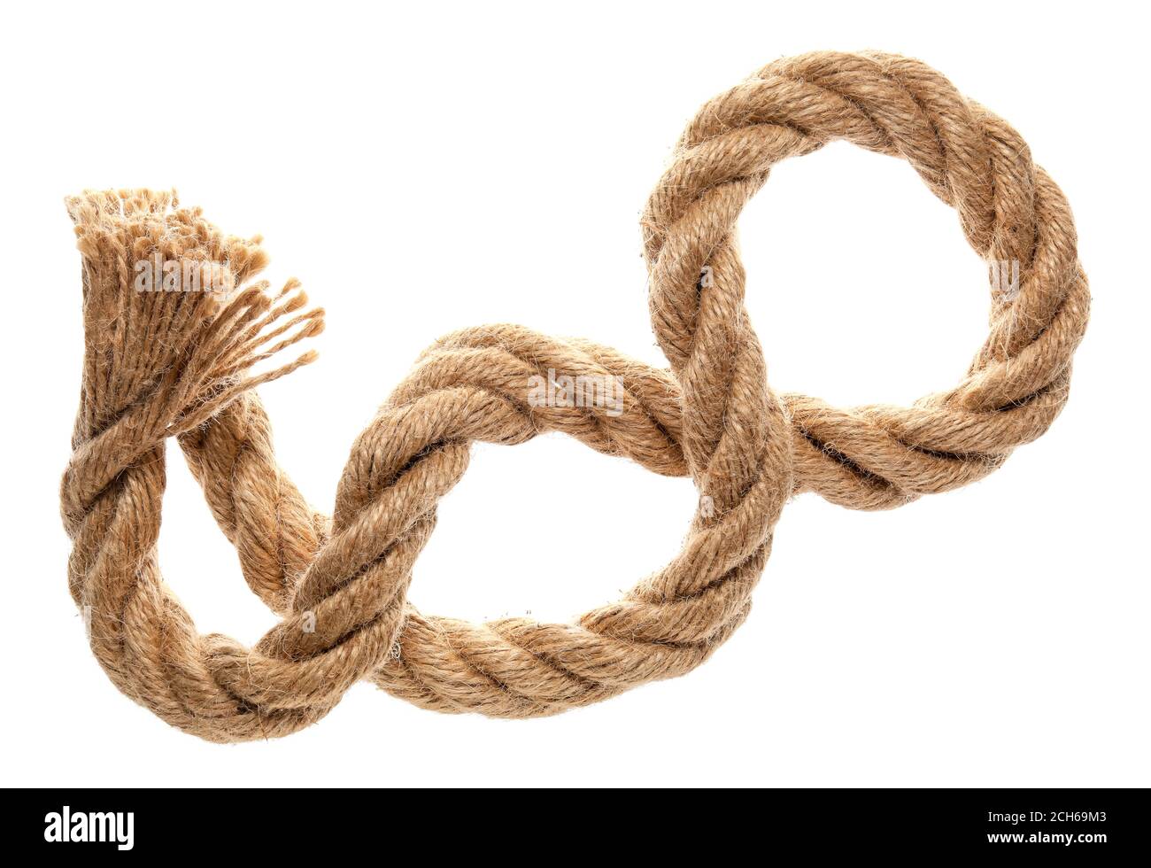 Long Rope Vertical Long rope on white background Stock Photo - Alamy