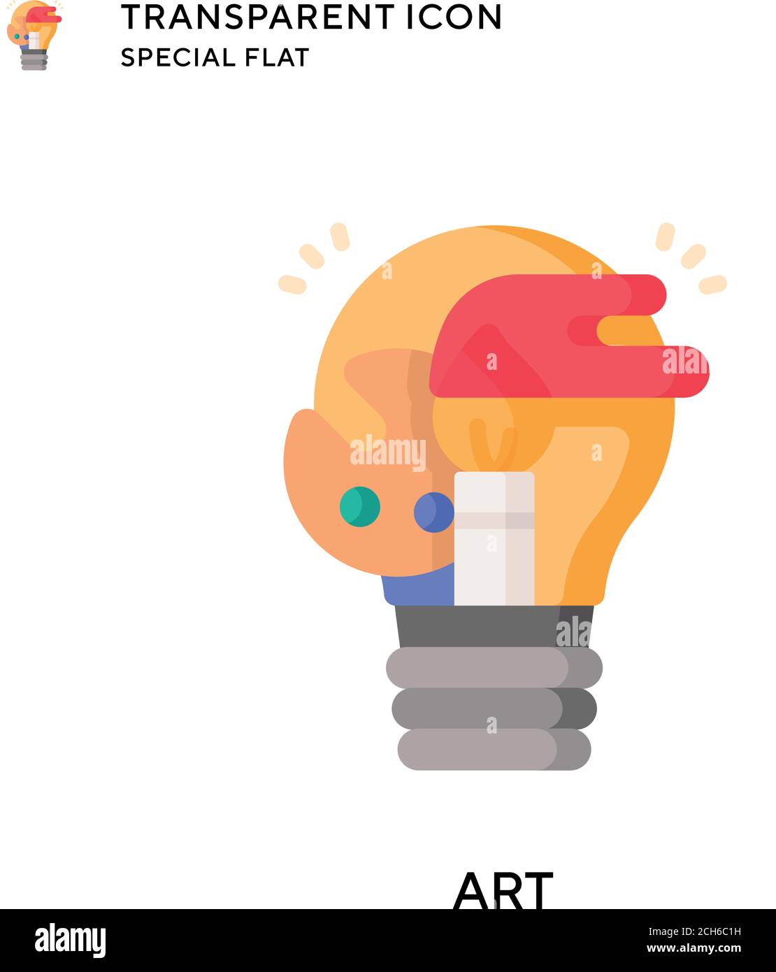 Art vector icon. Flat style illustration. EPS 10 vector Stock Vector ...