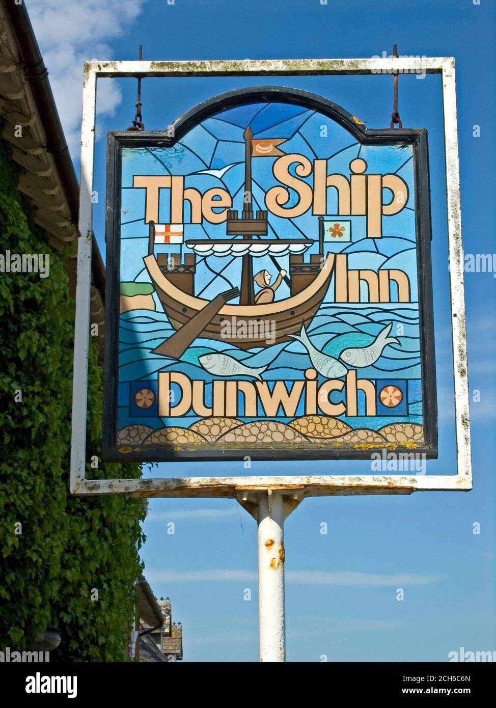 Pub Sign Dunwich Stock Photo