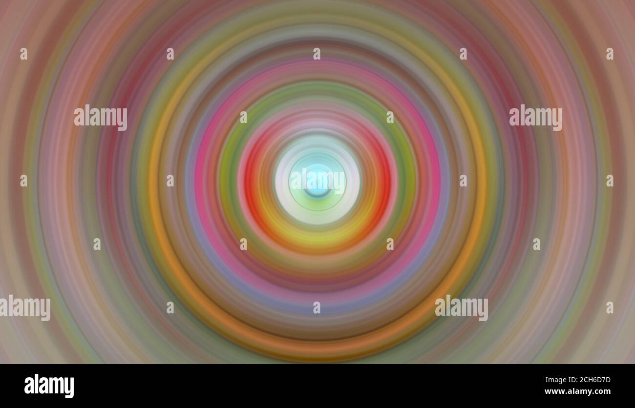 Abstract image. Concentric circles around central point. Flash Light ...