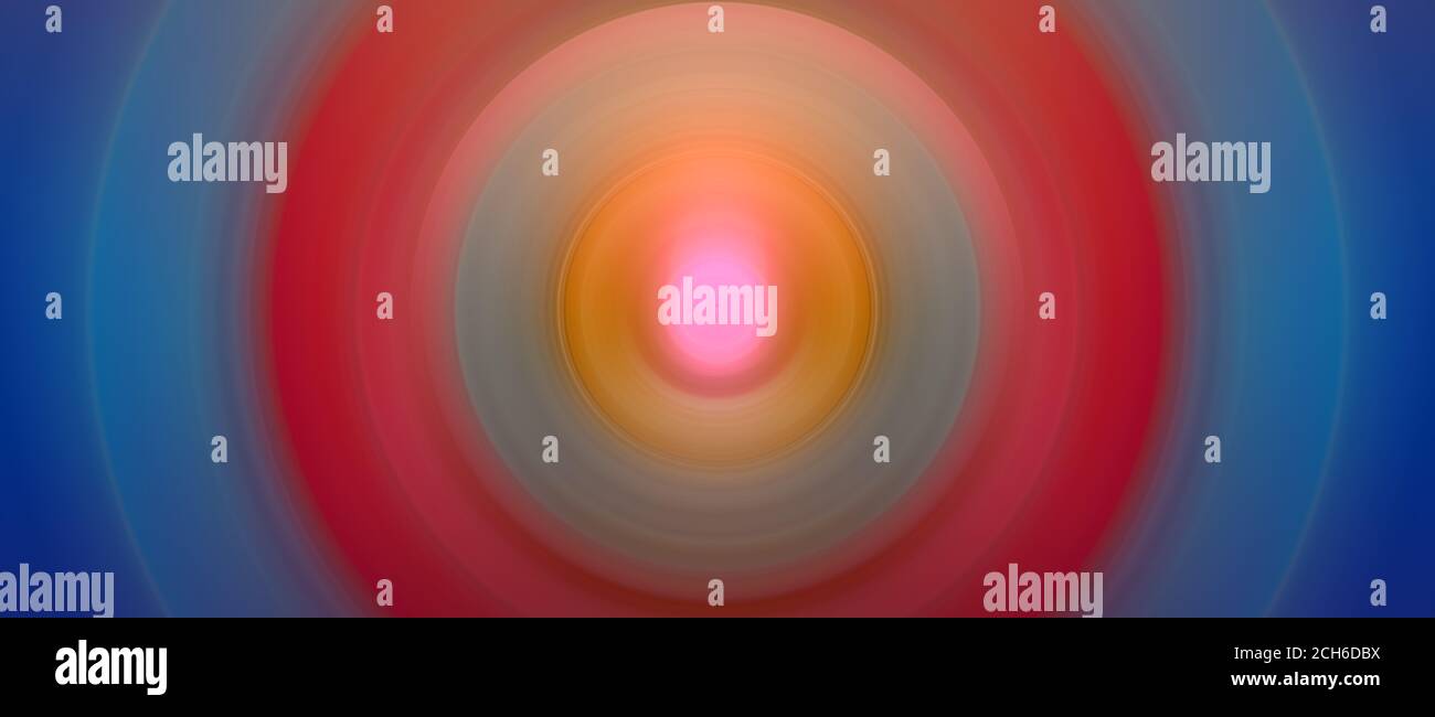 Abstract image. Concentric circles around central point. Flash Light ...