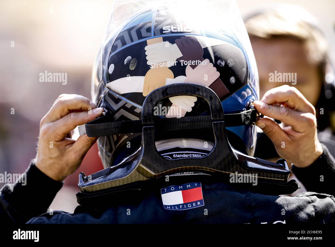BOTTAS Valtteri (fin), Mercedes AMG F1 GP W11 Hybrid EQ Power+, portrait  helmet, casque, during the Formula 1 Pirelli Gran Premio Della Toscana  Ferrar Stock Photo - Alamy