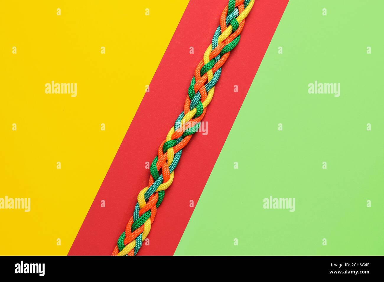 Lots Colorful Braided Strings View Stock Photo 1600888666