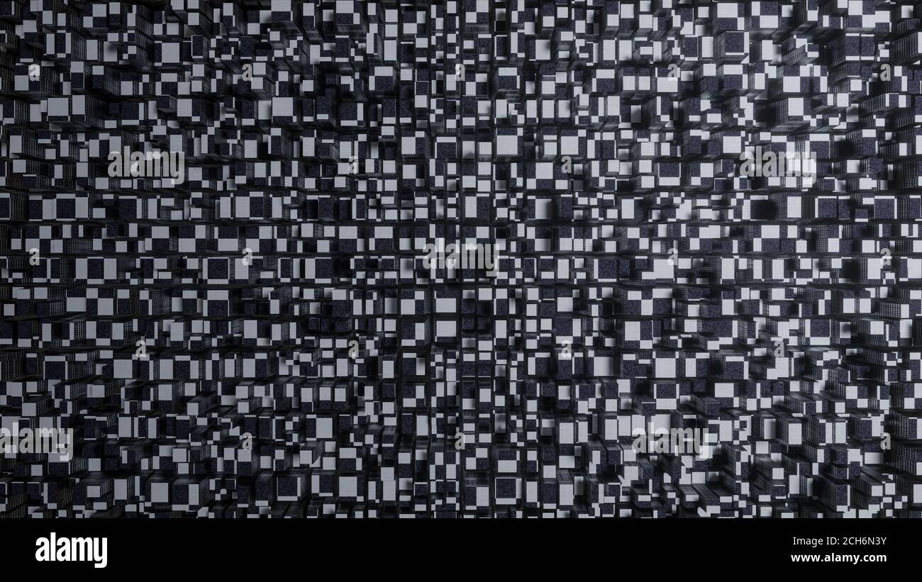 3d abstract geometric background. 3D rendering illustration. Stock Photo