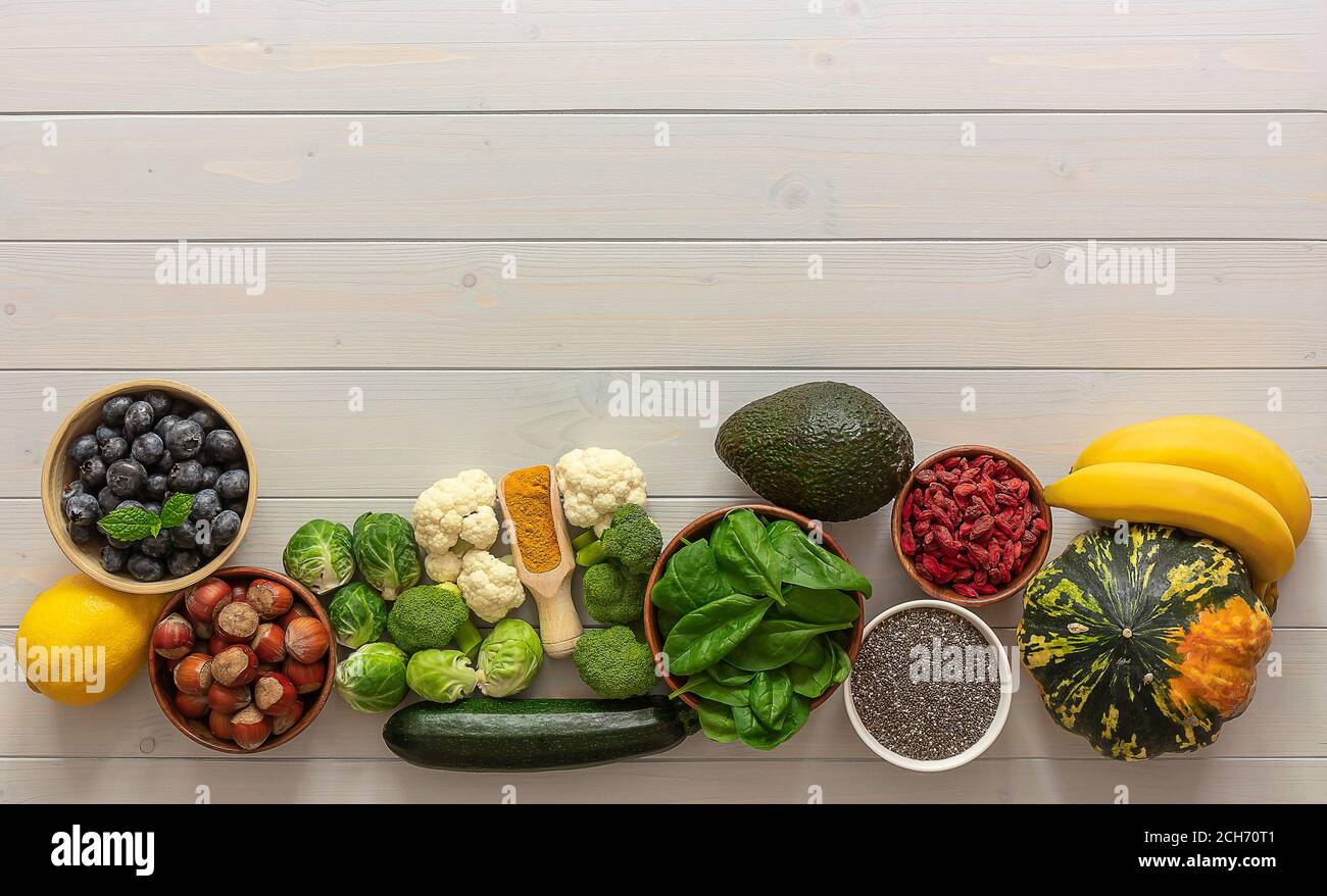 Clean Fresh Food Healthy clean food superfood hi-res stock photography and images - Alamy