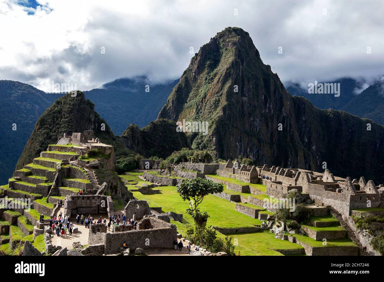 The ancient ruins of Machu Picchu which is a 15th-century Inca site ...