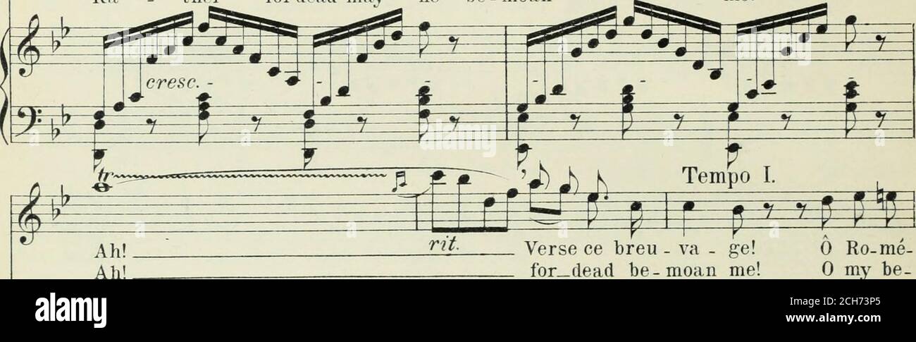Romeo And Juliet Opera In Five Acts Ver Se Toi Me Me Ce Breu Va Ra Ther For Dead May Be Be Moan Ge Me Verse Ce Breu