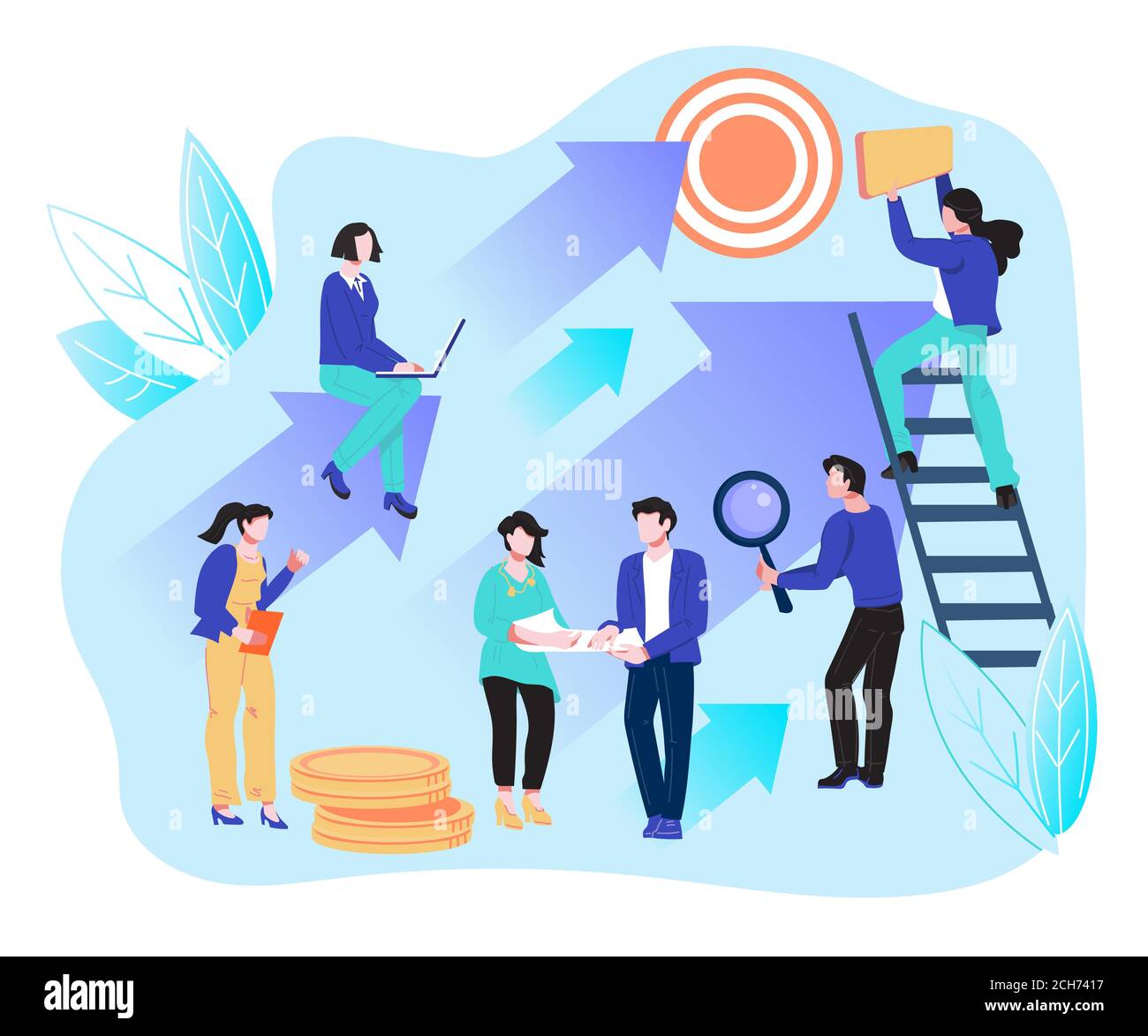Business development and career growth concept Stock Vector Image & Art ...