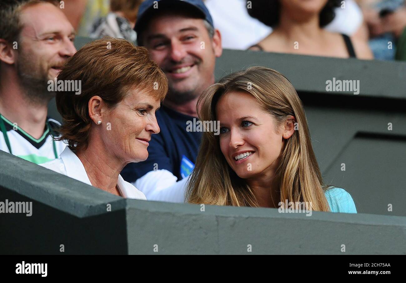 Andy Murray S Girlfriend Kim Sears Watches With His Mum Judy Wimbledon Tennis Championships 27