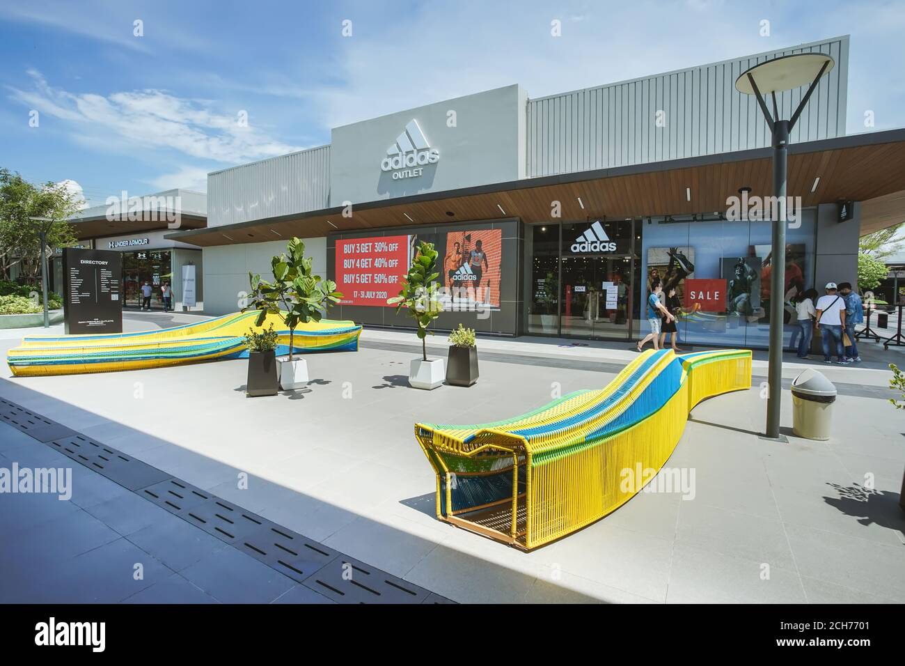 Samut Prakan, Thailand - July 28, 2020: Adidas shop in Siam Premium Outlets  Bangkok. Adidas is the largest sportswear manufacturer in Europe and the s  Stock Photo - Alamy