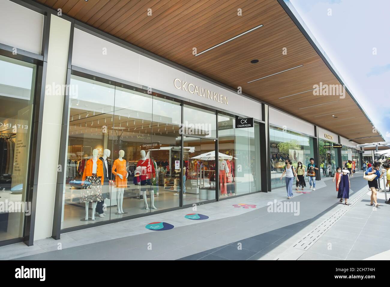 Samut Prakan, Thailand - July 28, 2020: CK Calvin Klein shop in Siam  Premium Outlets Bangkok. CK was founded in 1968 and specialises in clothes  and li Stock Photo - Alamy
